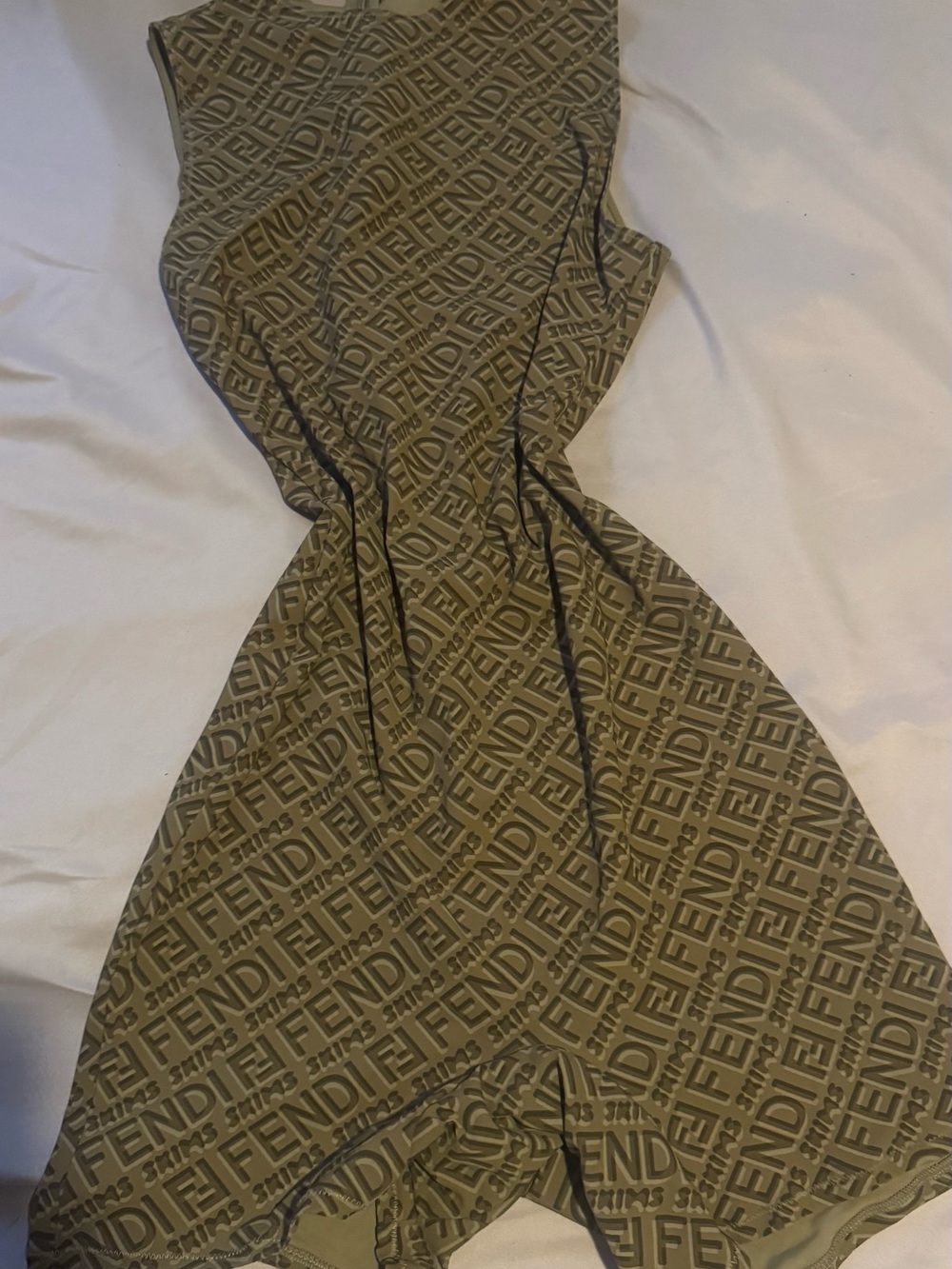 Fendi x SKIMS Sleeveless Mid Thigh Bodysuit - Picture 2 of 3